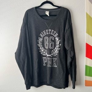 Grey sweatshirt PINK by Victorias Secret size L